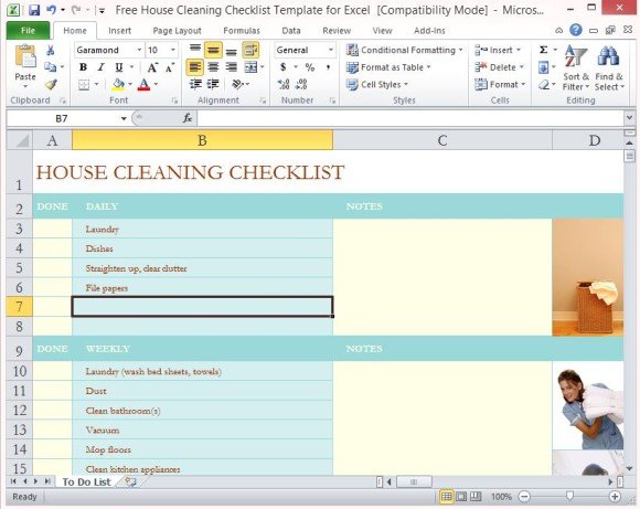 Detail Cleaning Checklist Template Nomer 15
