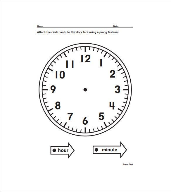 Detail Clock Hands Template Koleksi Nomer 11