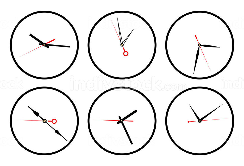 Detail Clock Hands Template Nomer 31