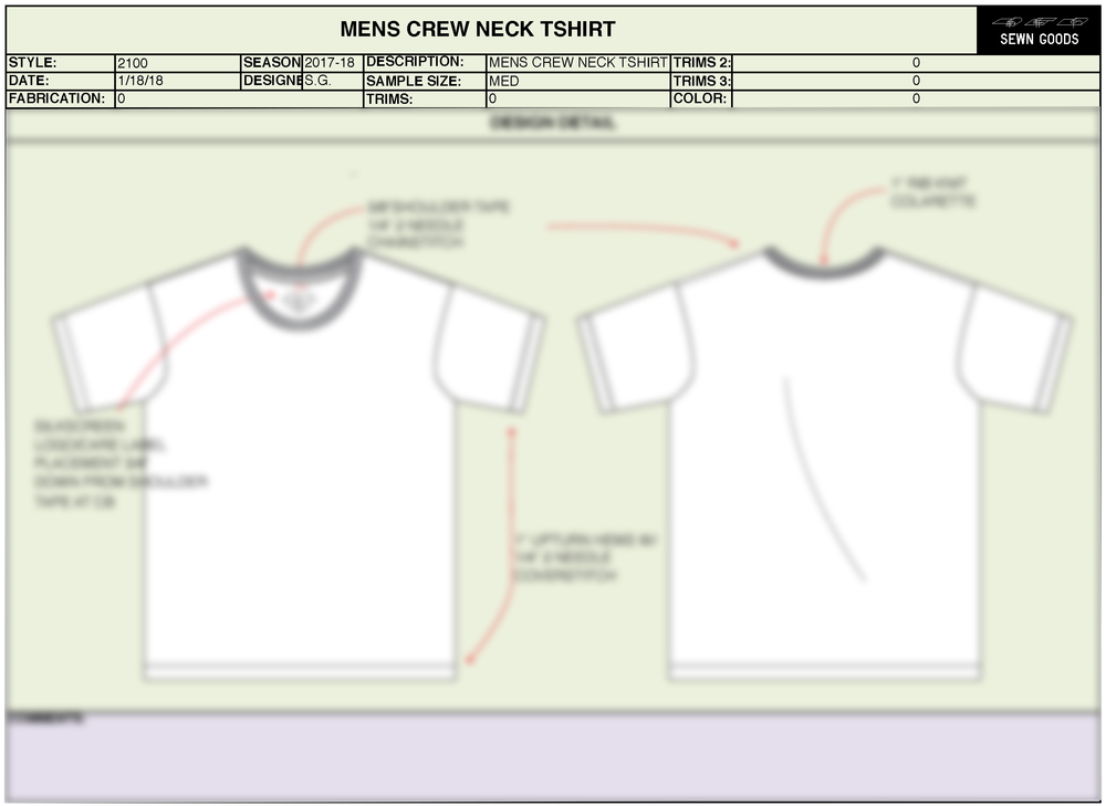 Detail Clothing Tech Pack Template Nomer 22