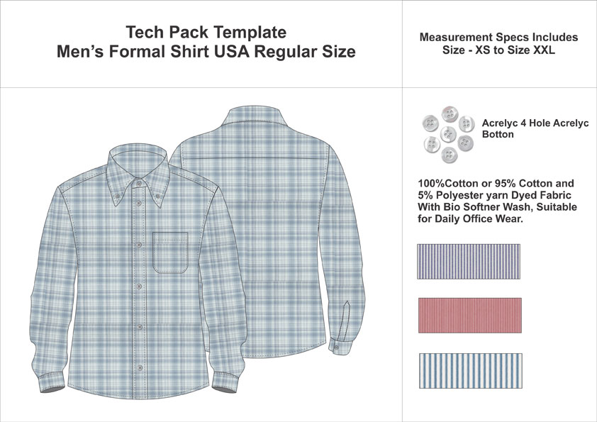 Detail Clothing Tech Pack Template Nomer 37