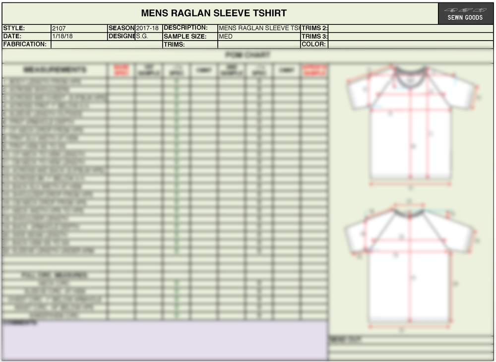 Detail Clothing Tech Pack Template Nomer 39