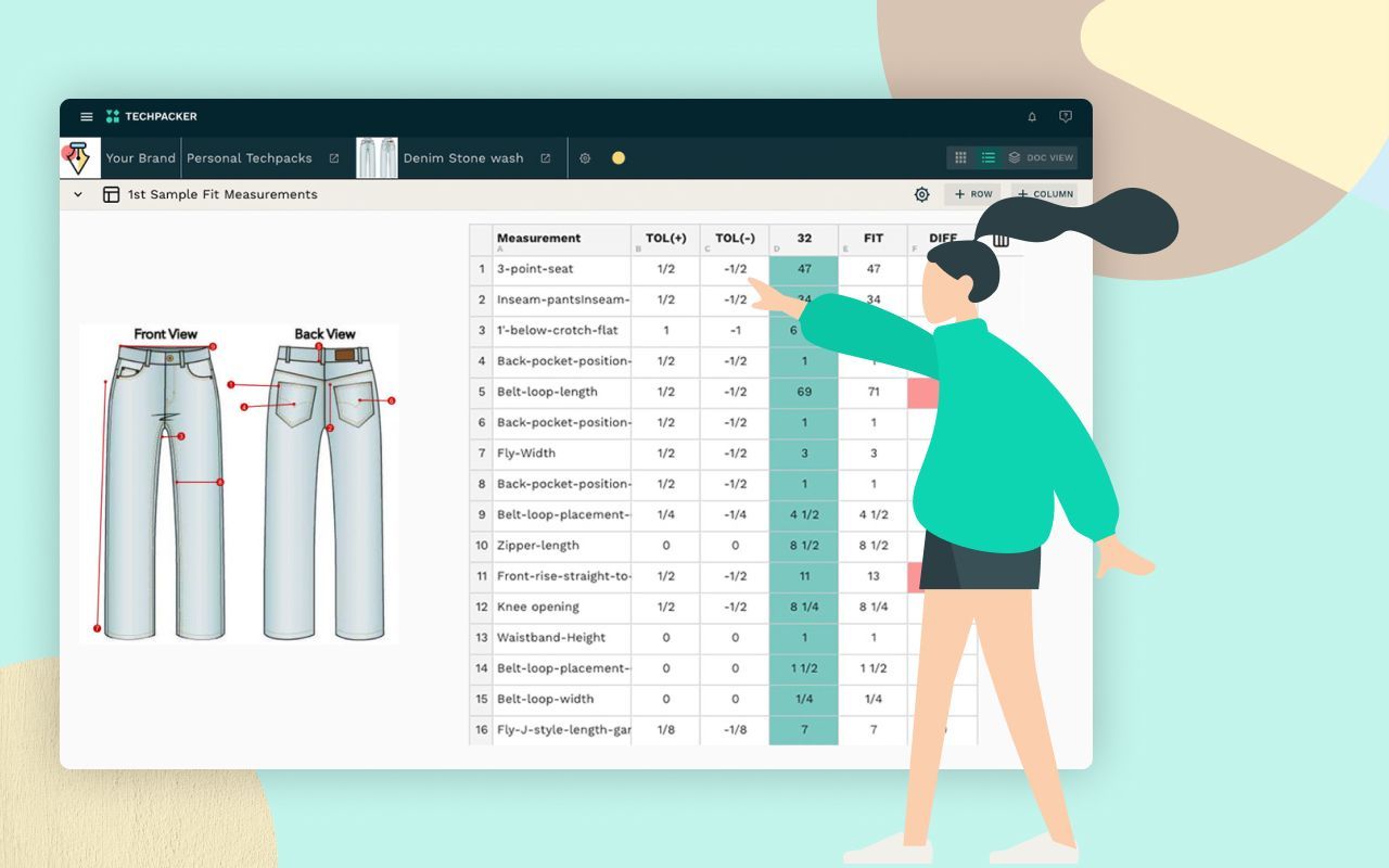 Detail Clothing Tech Pack Template Nomer 40