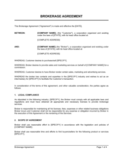 Detail Co Broker Agreement Template Nomer 36