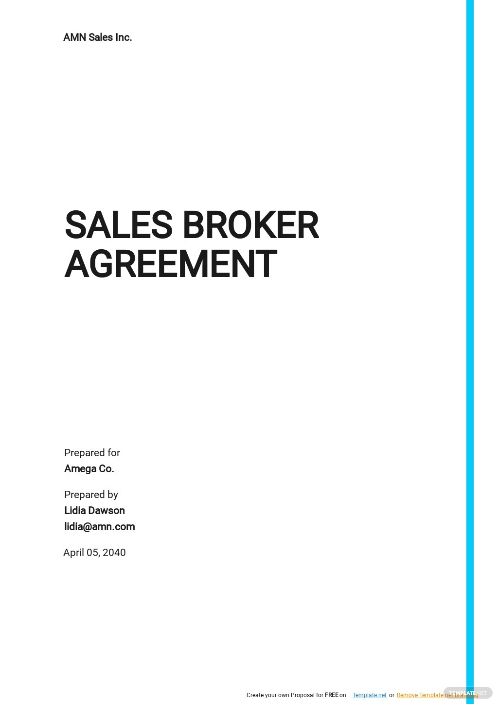 Detail Co Broker Agreement Template Nomer 46