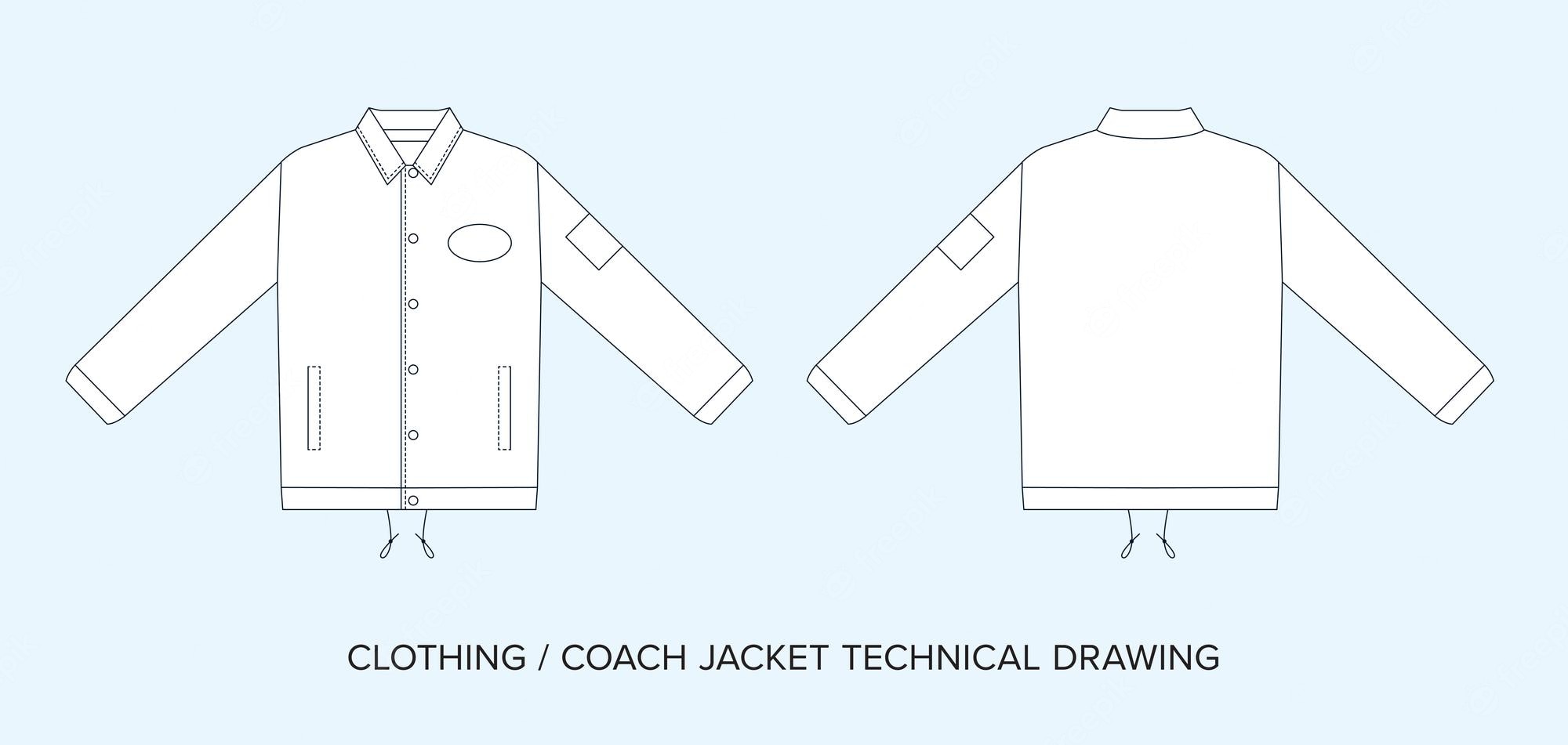 Coach Jacket Template - KibrisPDR