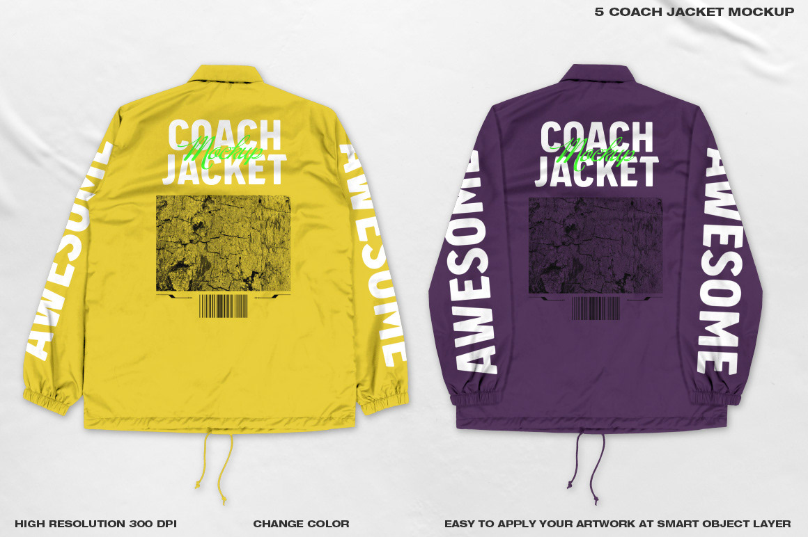 Detail Coach Jacket Template Nomer 21