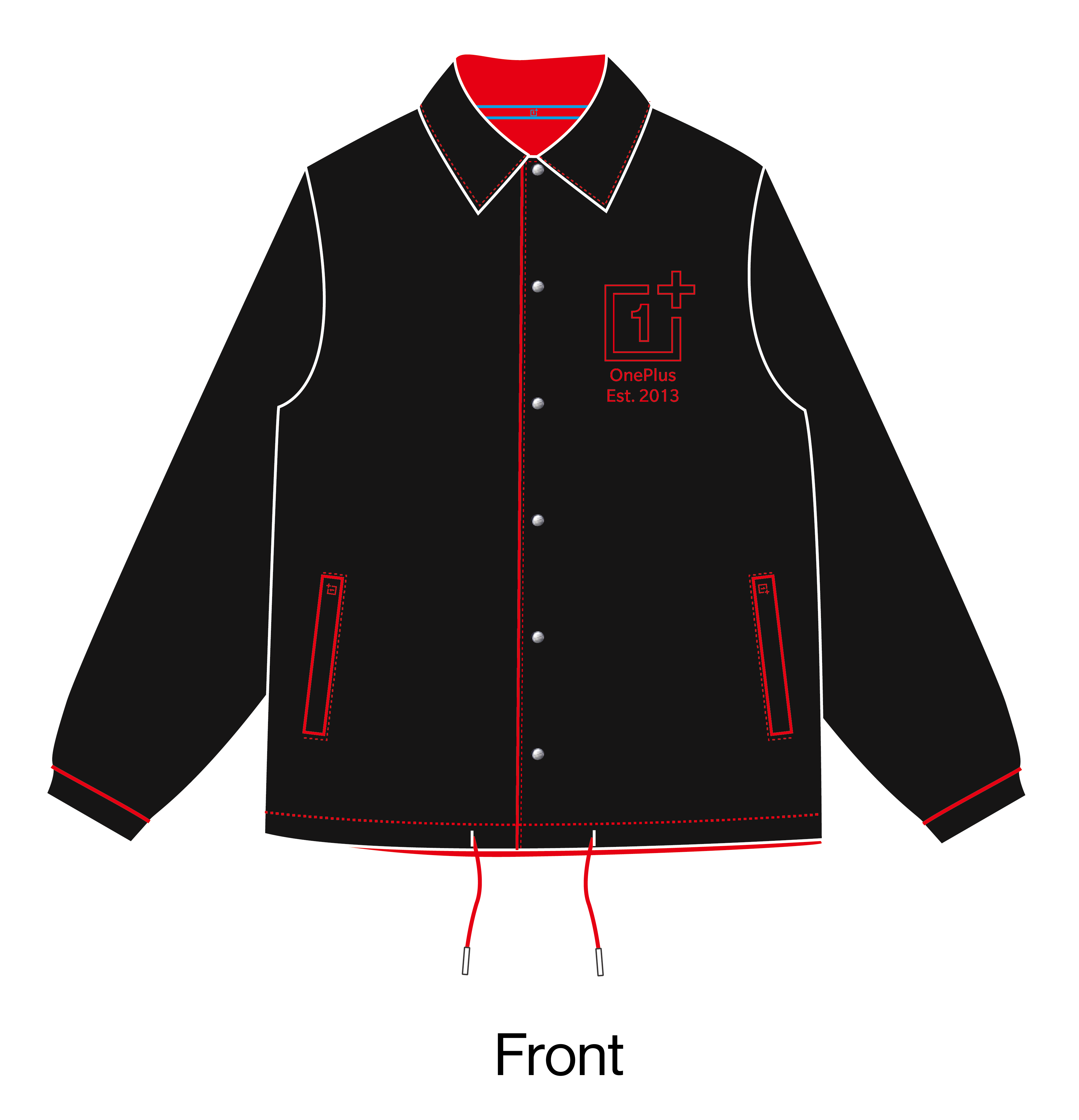 Detail Coach Jacket Vector Template Nomer 20