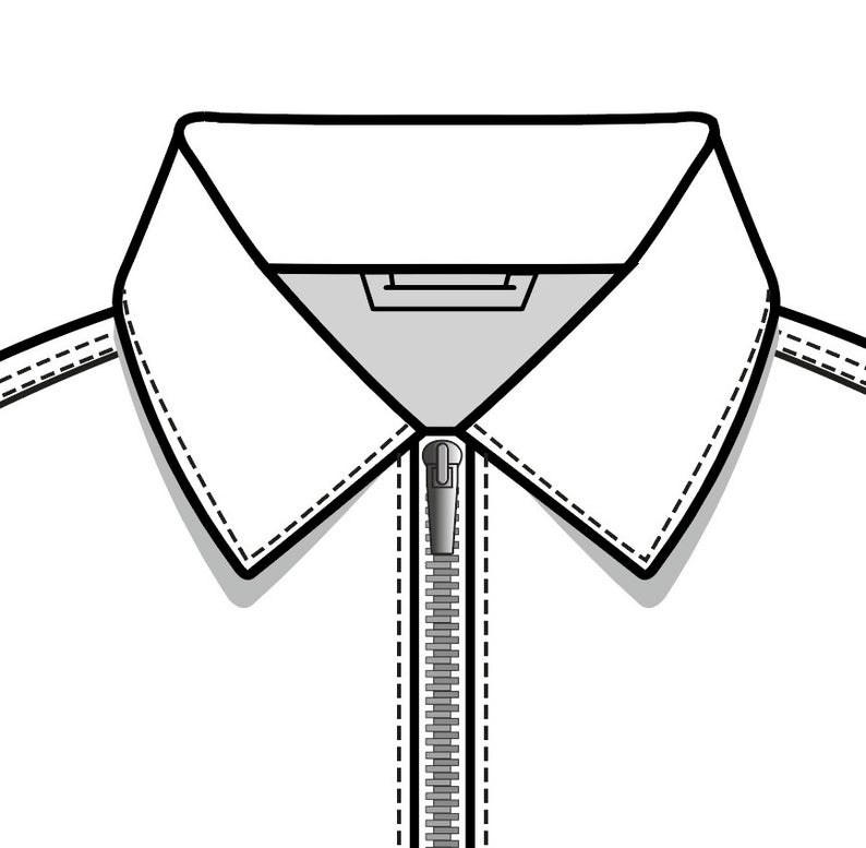 Detail Coach Jacket Vector Template Nomer 28