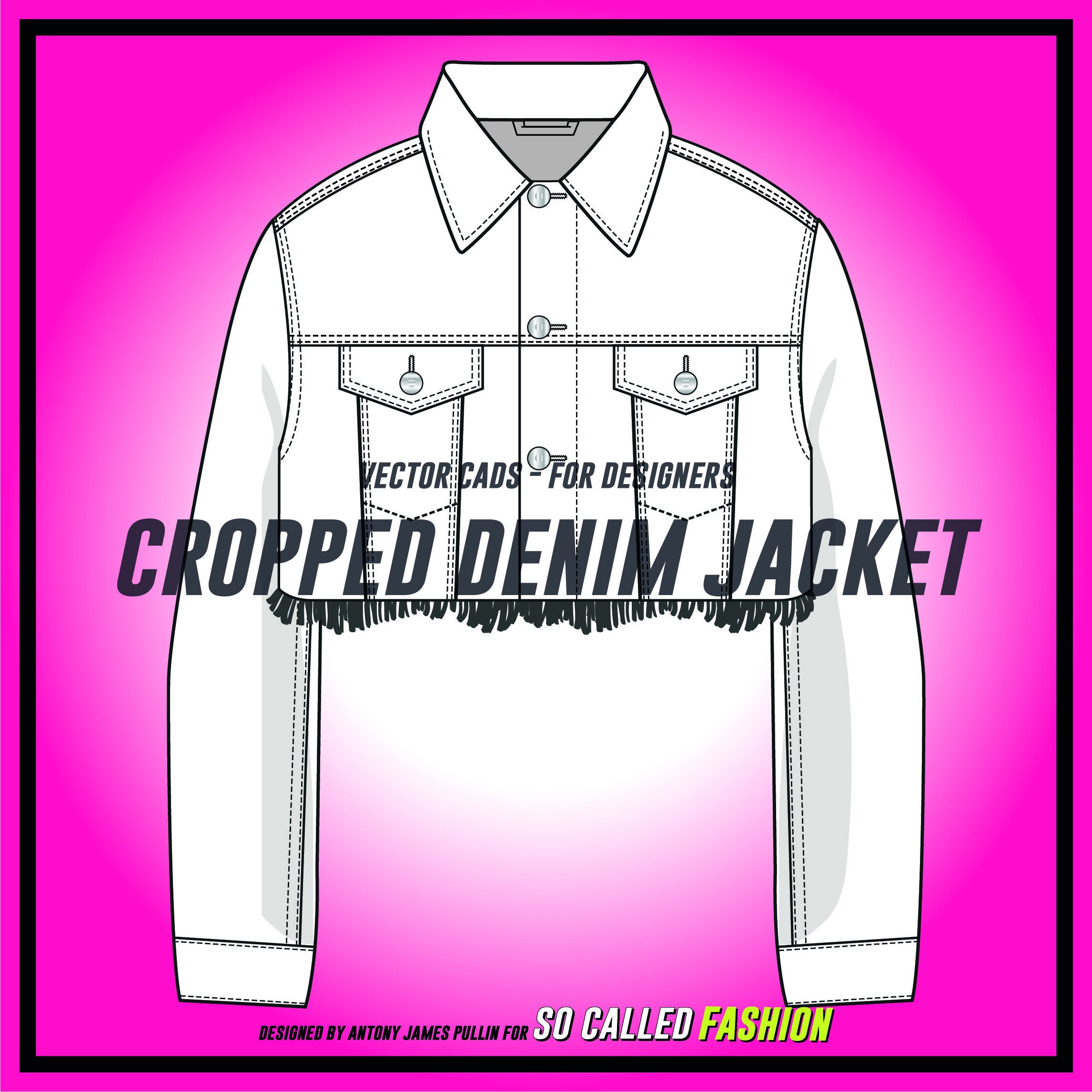 Detail Coach Jacket Vector Template Nomer 43