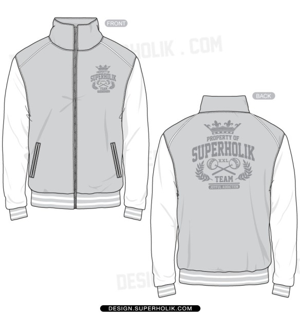 Detail Coach Jacket Vector Template Nomer 49