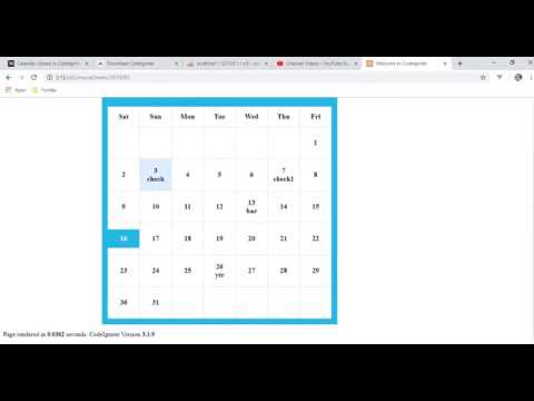 Detail Codeigniter Calendar Template Nomer 13