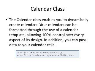 Detail Codeigniter Calendar Template Nomer 32