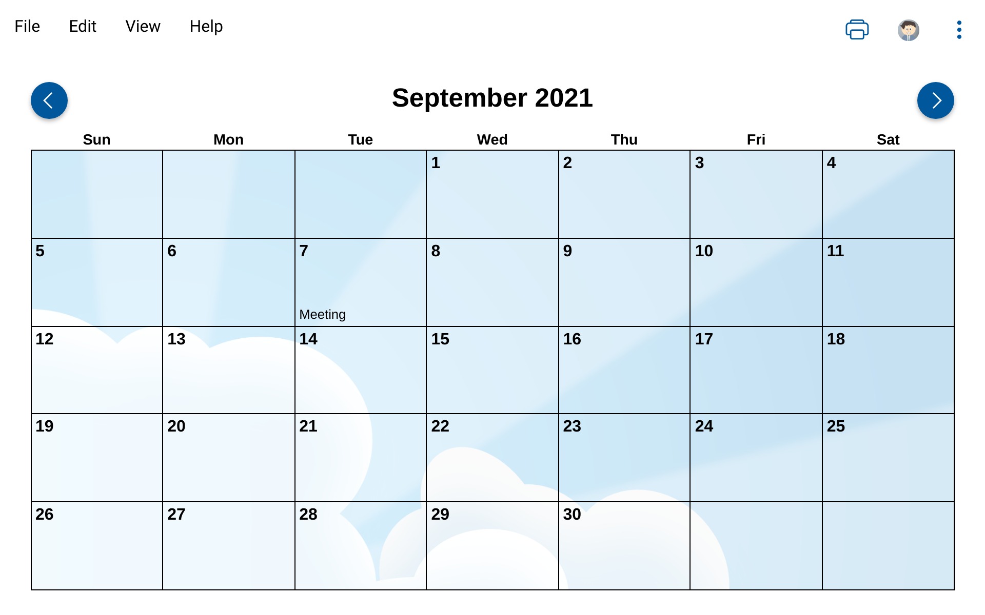 Detail Codeigniter Calendar Template Nomer 37