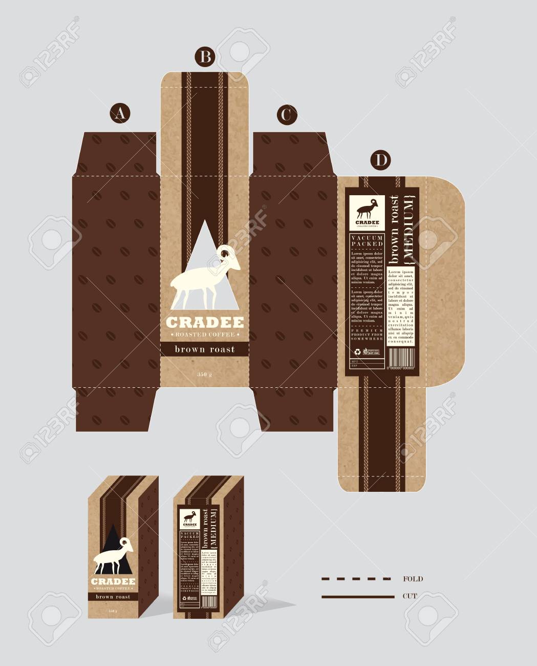 Detail Coffee Box Template Nomer 3