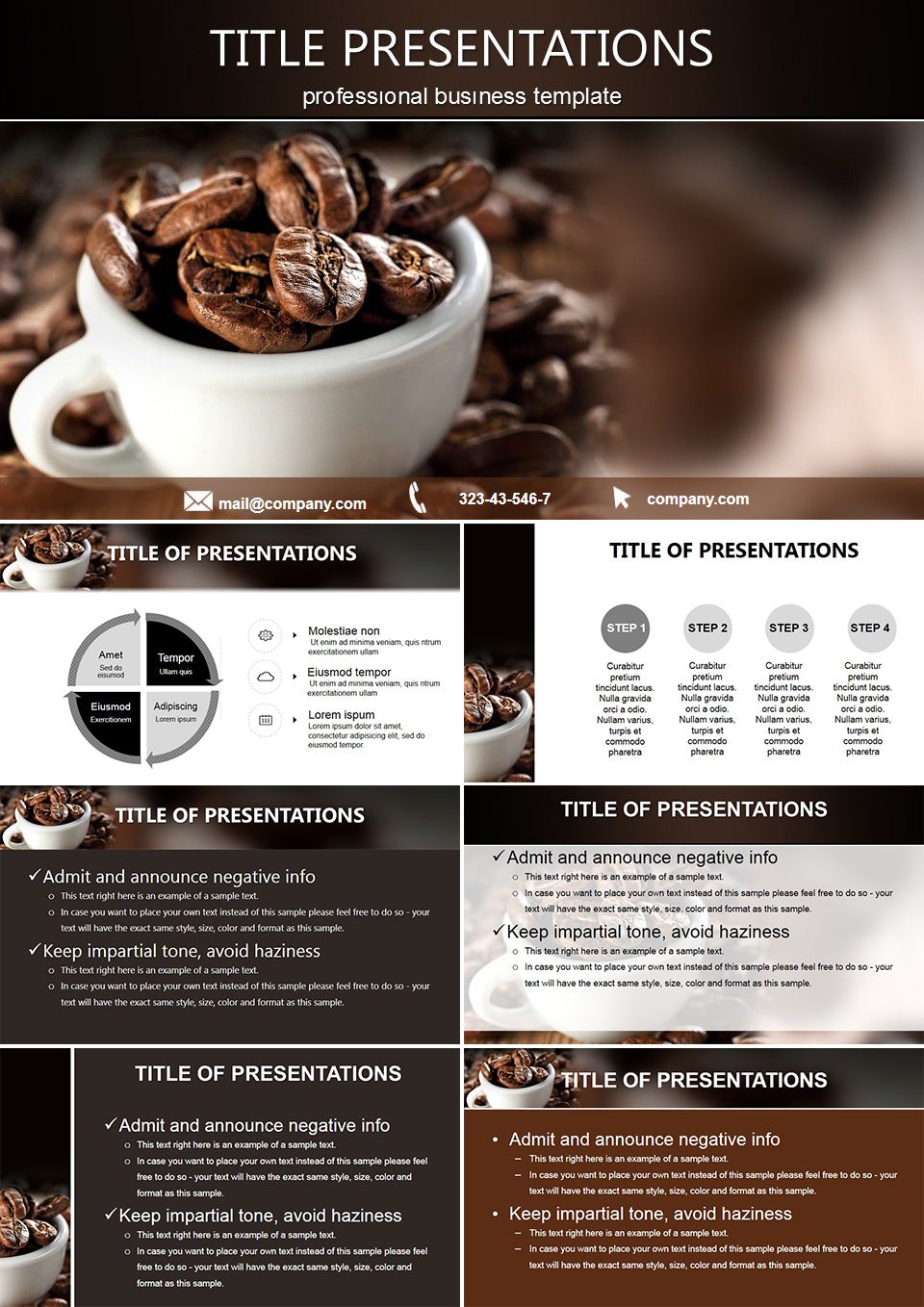 Detail Coffee Ppt Template Nomer 30
