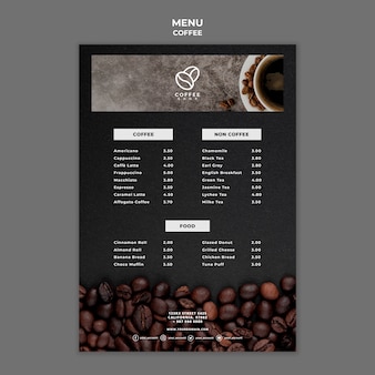 Detail Coffee Shop Menu Template Free Nomer 11