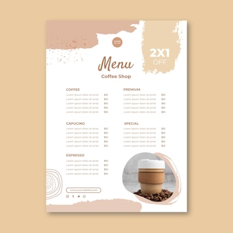 Detail Coffee Shop Menu Template Free Nomer 4