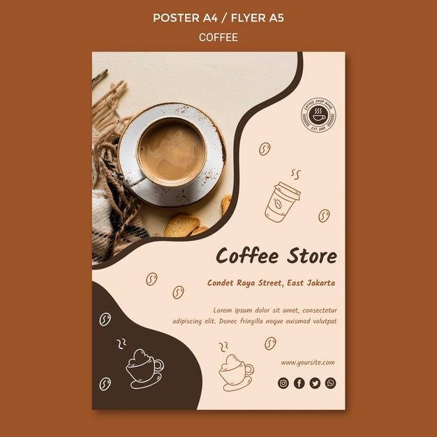 Detail Coffee Shop Poster Template Nomer 18