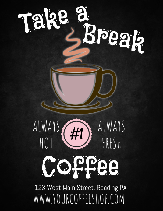 Detail Coffee Shop Poster Template Nomer 25