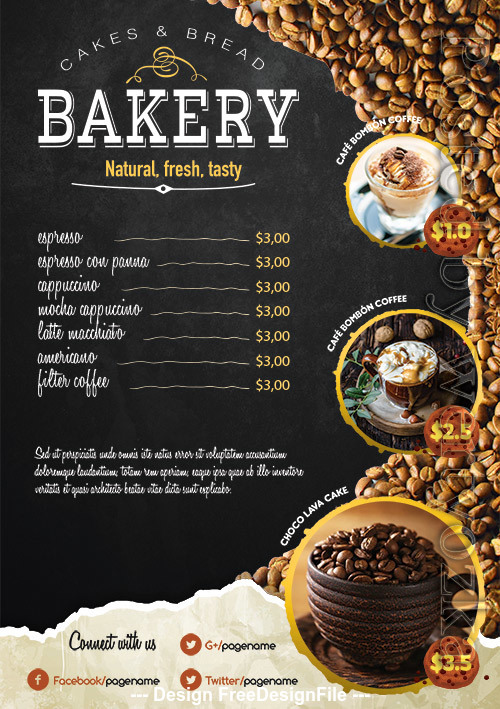 Detail Coffee Shop Poster Template Nomer 34