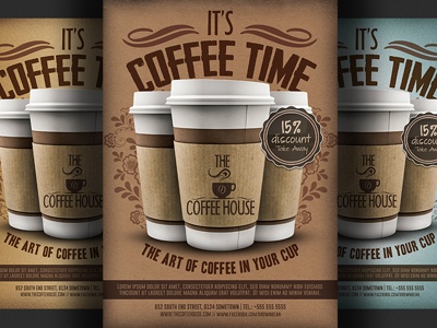 Detail Coffee Shop Poster Template Nomer 38