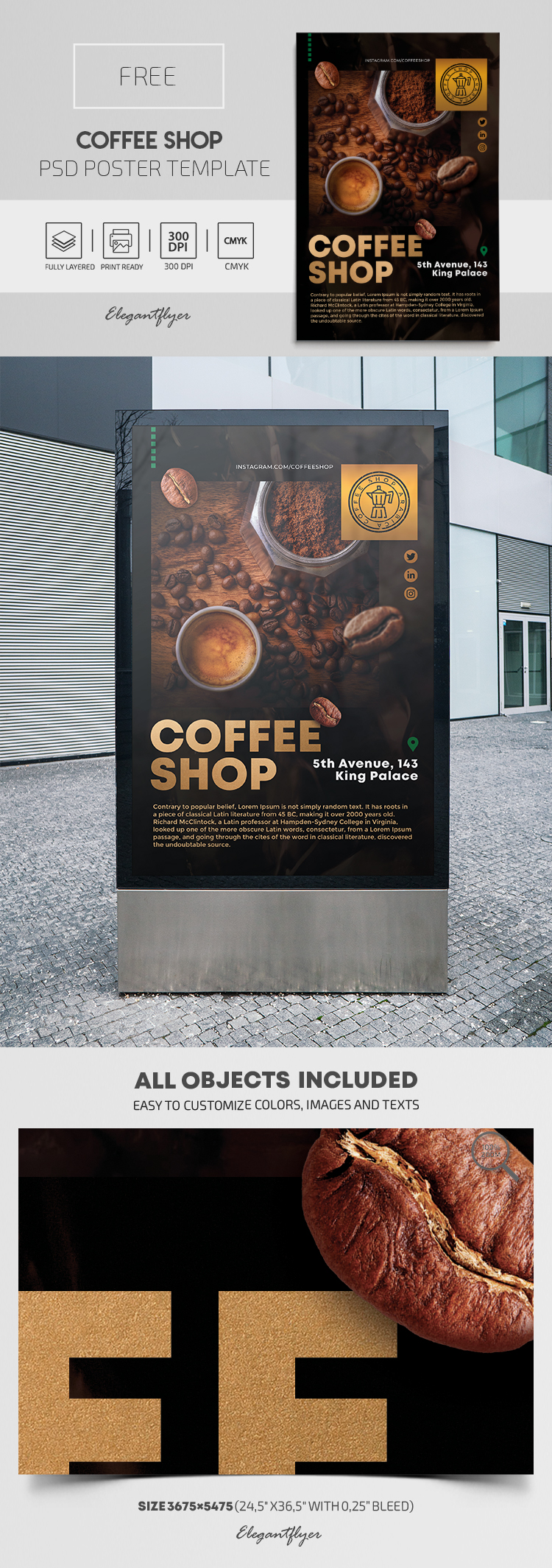 Detail Coffee Shop Poster Template Nomer 46