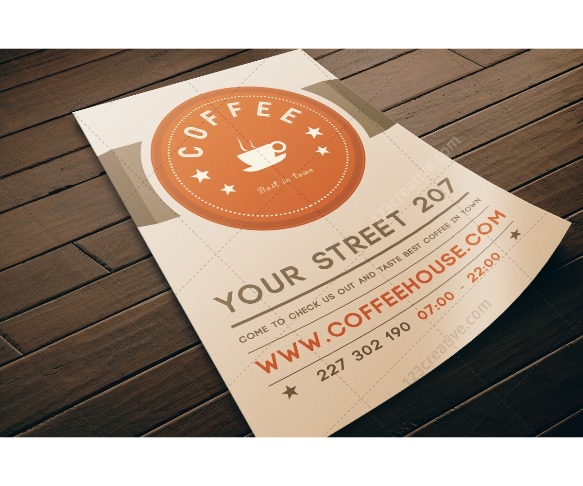 Detail Coffee Shop Poster Template Nomer 52