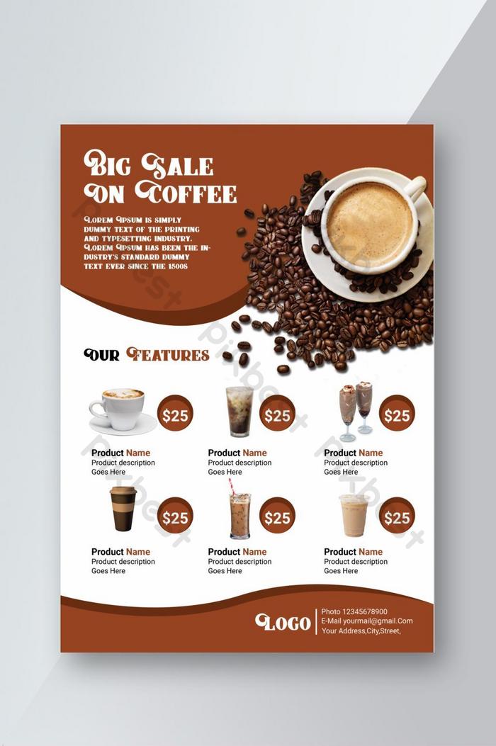 Detail Coffee Shop Poster Template Nomer 8