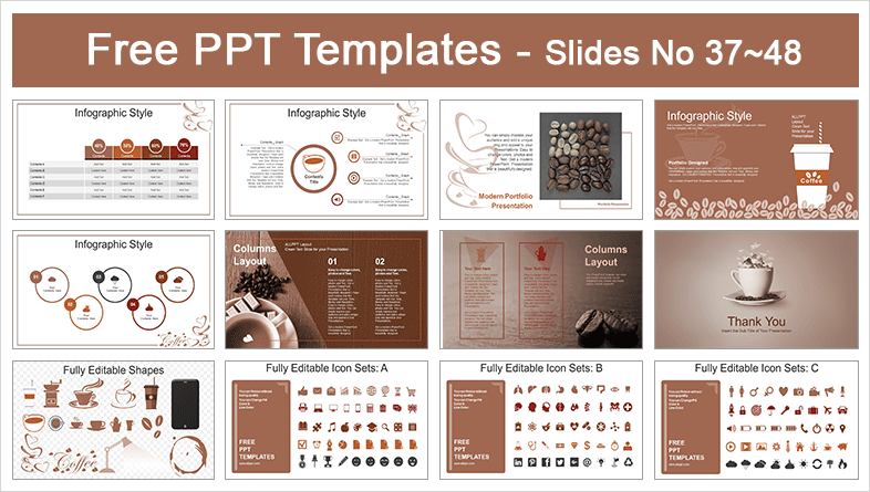 Detail Coffee Shop Powerpoint Template Nomer 22
