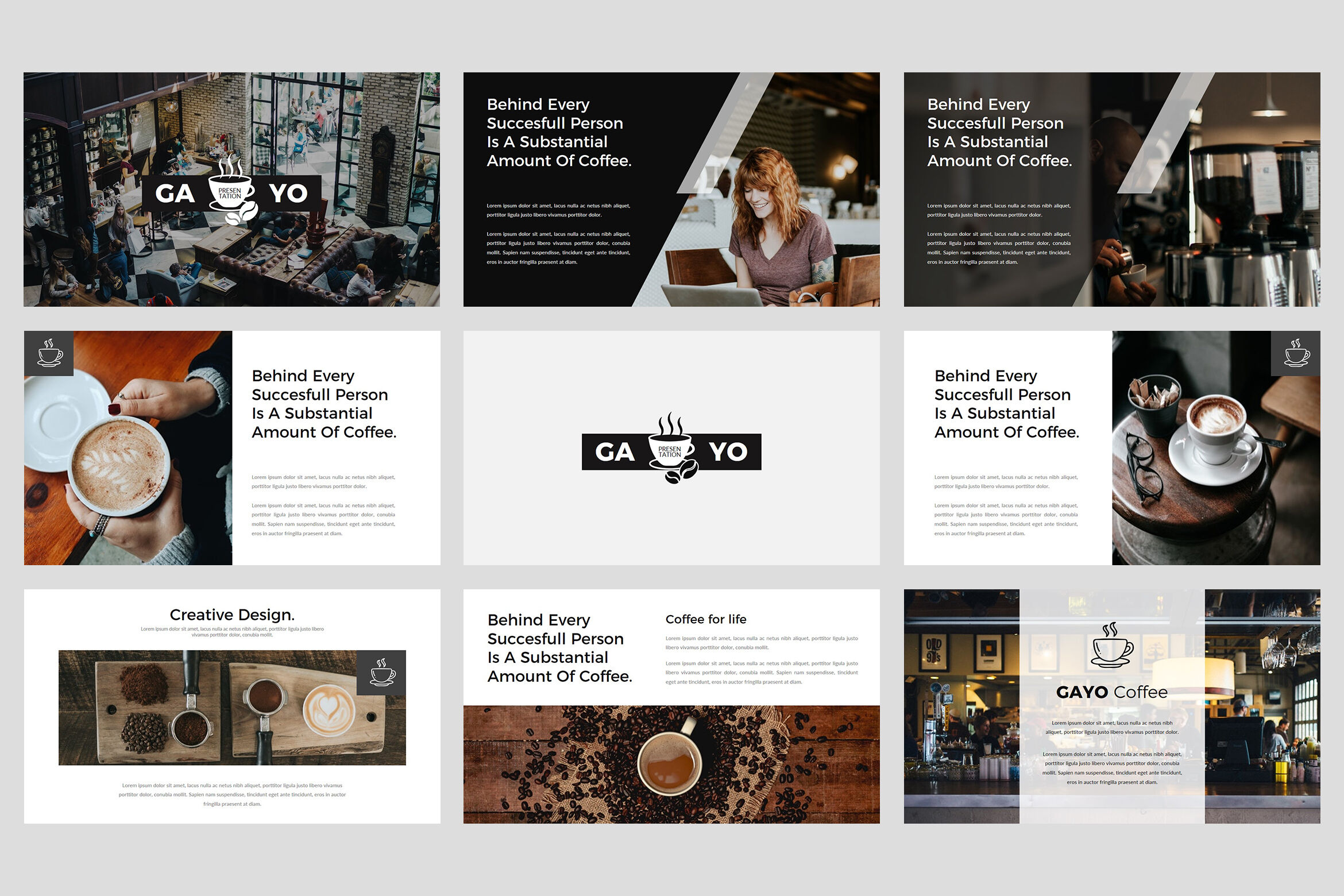 Detail Coffee Shop Powerpoint Template Nomer 23