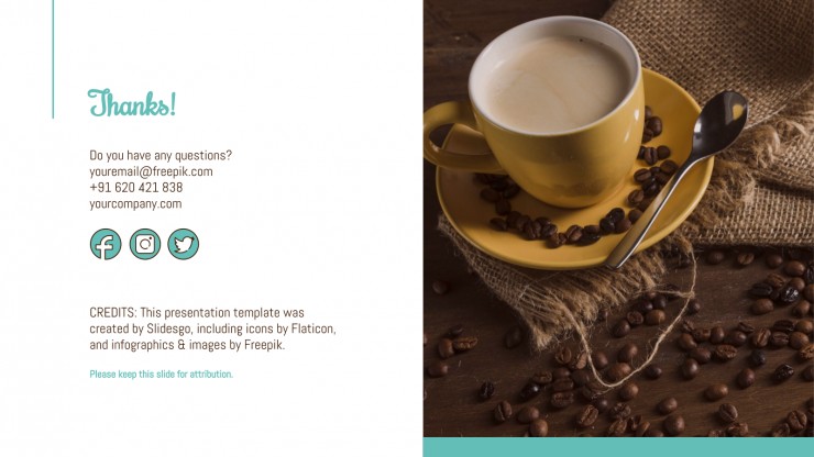 Detail Coffee Shop Powerpoint Template Nomer 27