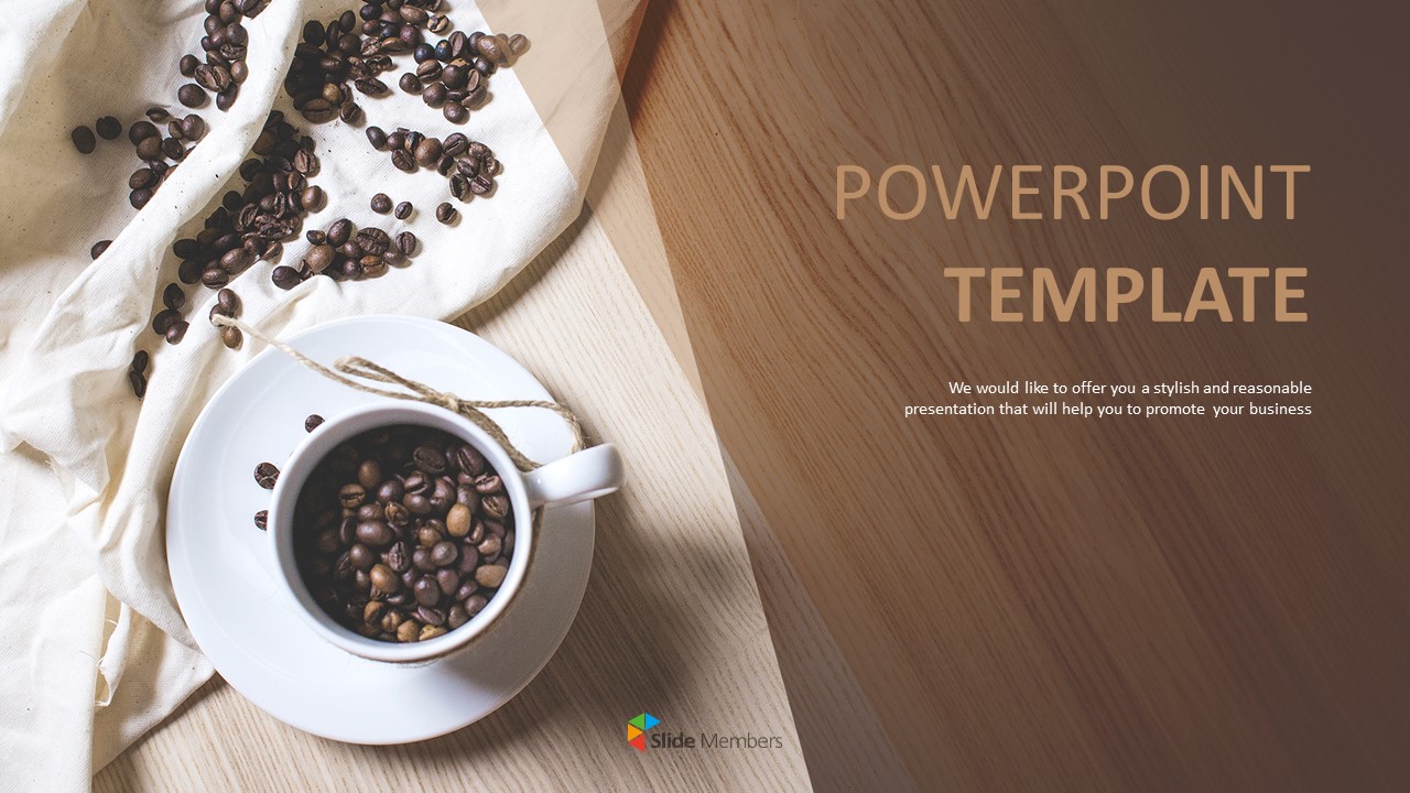 Detail Coffee Shop Powerpoint Template Nomer 3