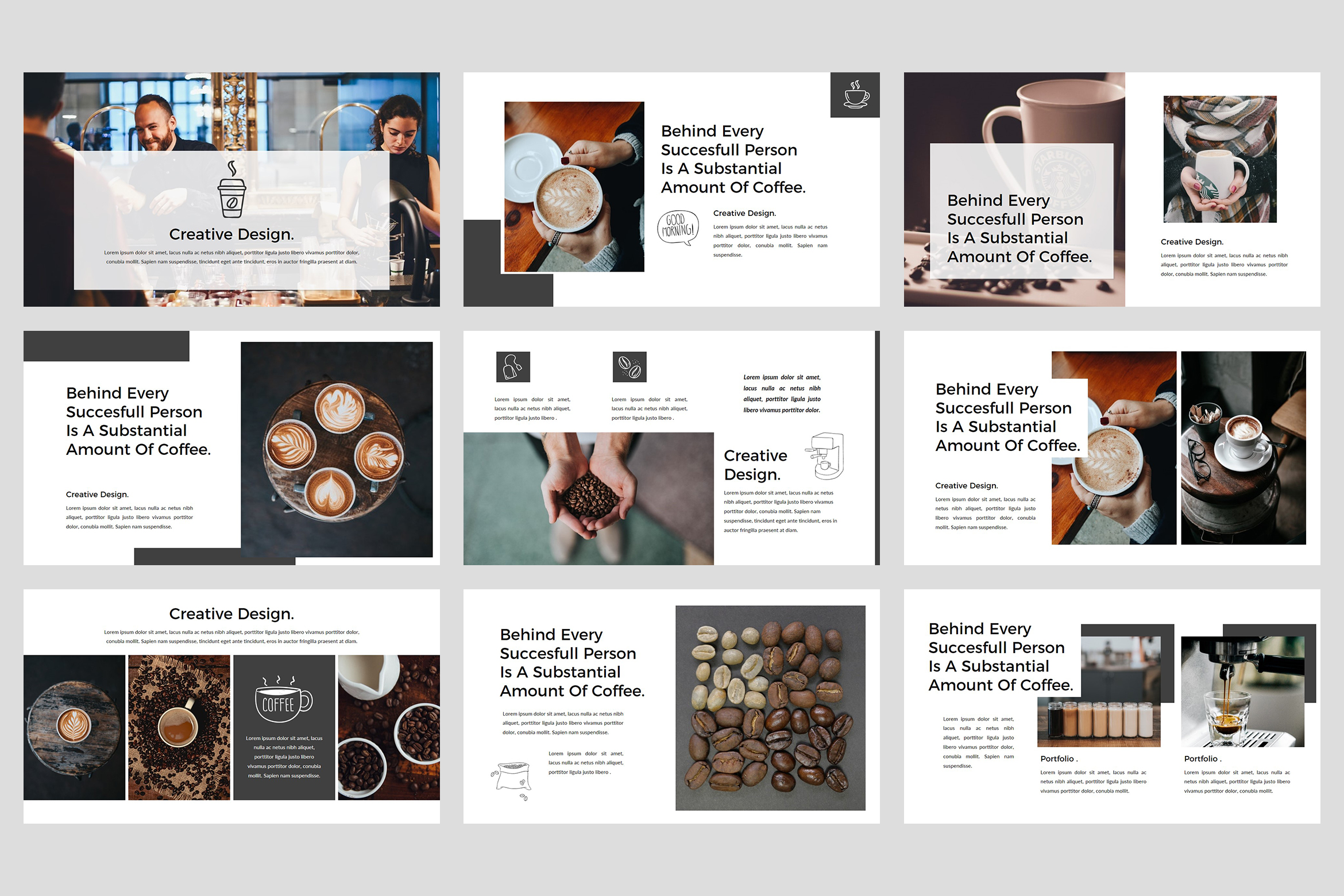Detail Coffee Shop Powerpoint Template Nomer 32