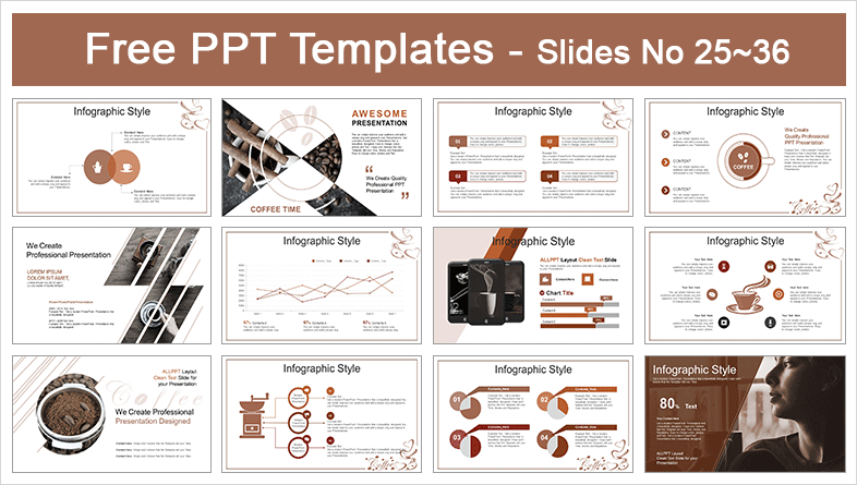 Download Coffee Shop Powerpoint Template Nomer 37