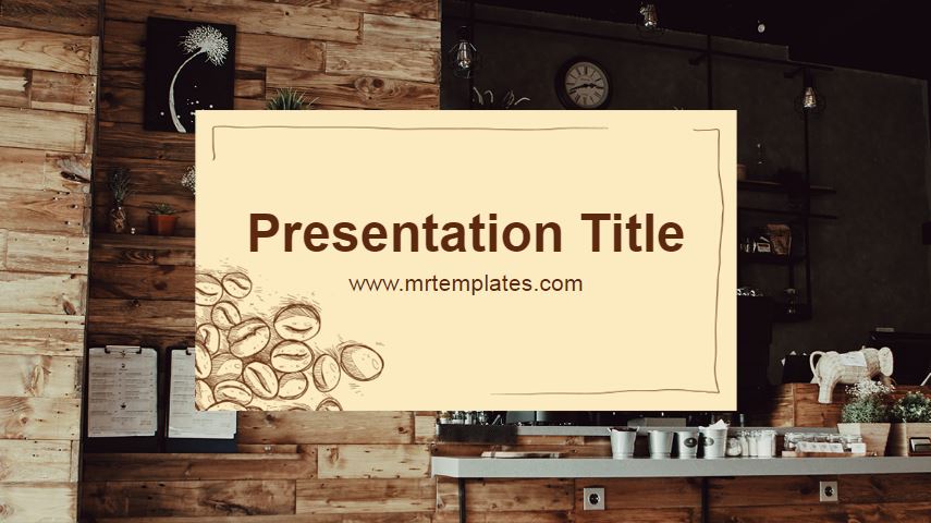 Detail Coffee Shop Powerpoint Template Nomer 48