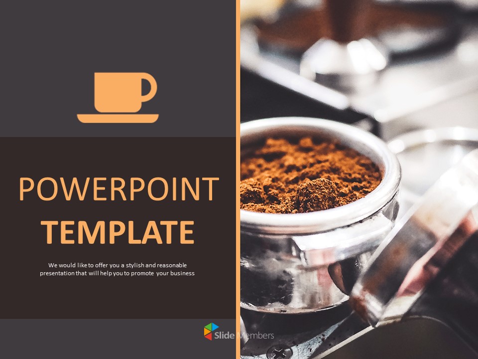 Detail Coffee Shop Powerpoint Template Nomer 8