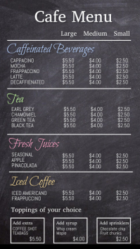 Detail Coffeeshop Menu Template Nomer 20