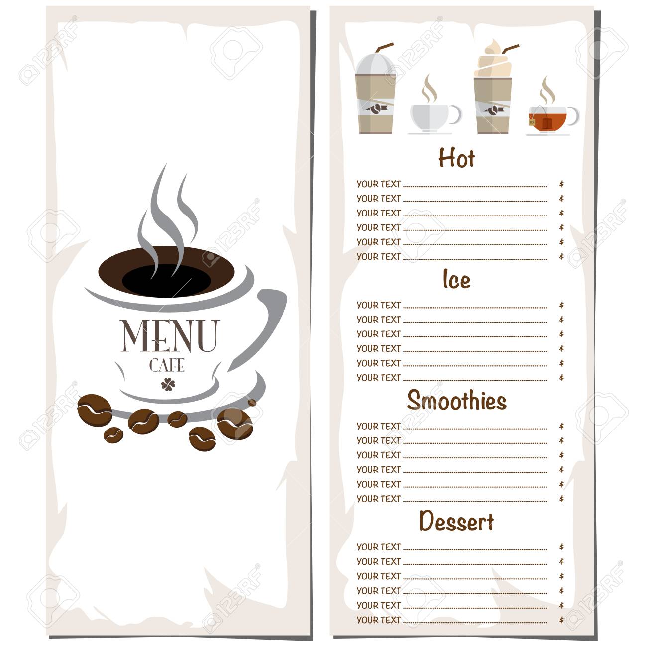 Detail Coffeeshop Menu Template Nomer 23