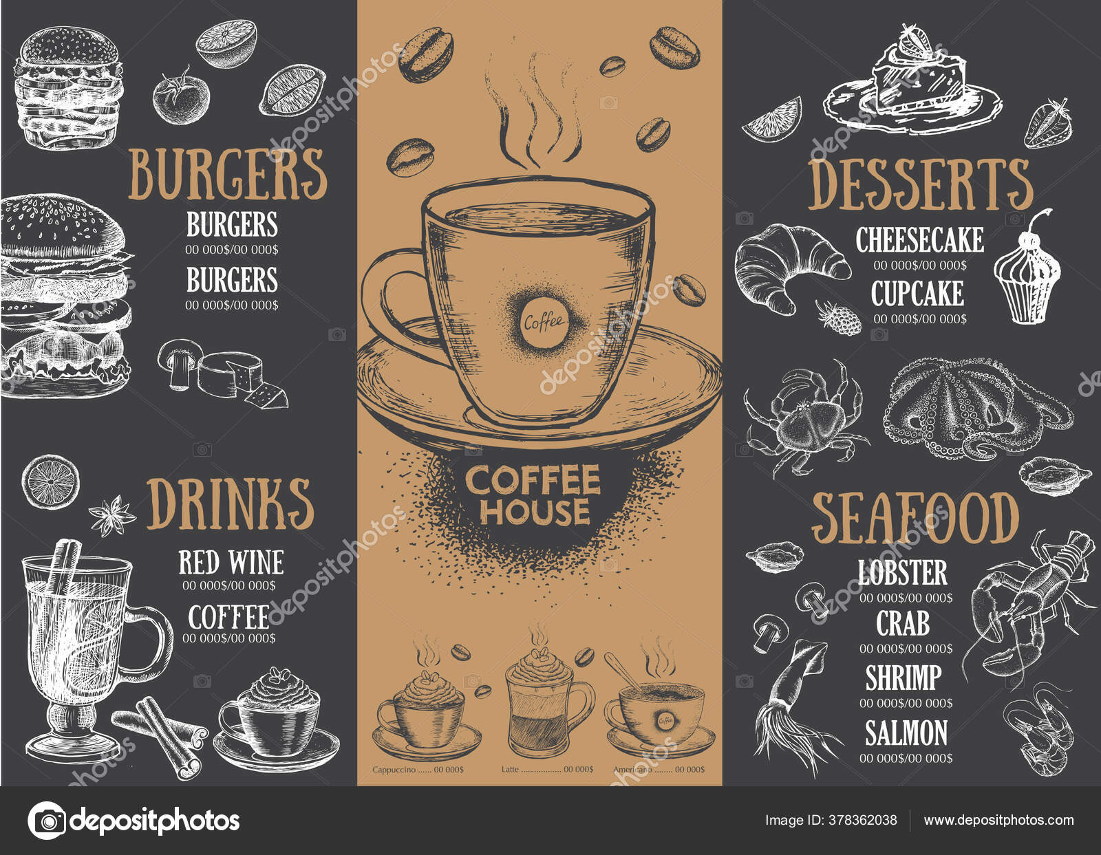 Detail Coffeeshop Menu Template Nomer 27