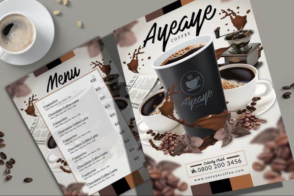 Detail Coffeeshop Menu Template Nomer 29