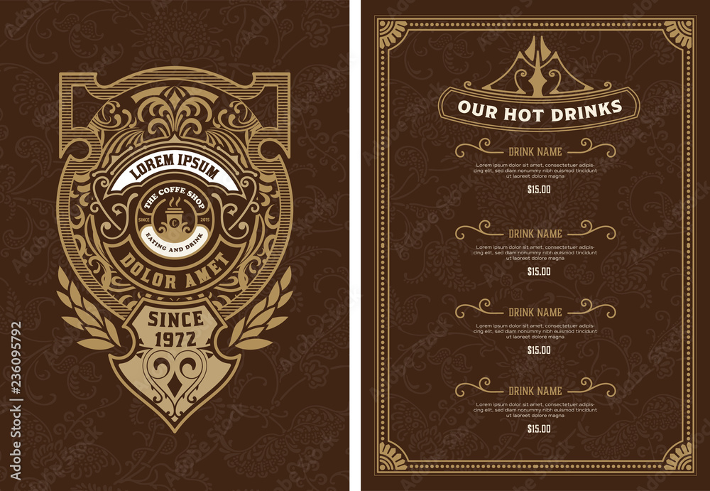 Detail Coffeeshop Menu Template Nomer 53