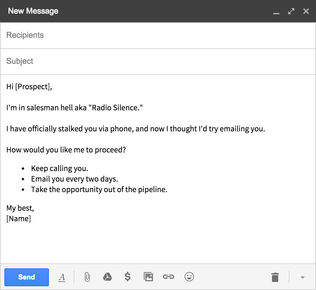 Detail Cold Email Template Nomer 26