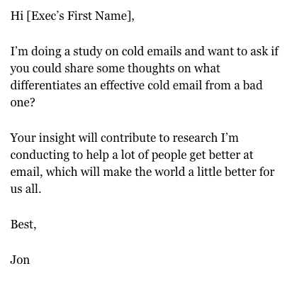 Detail Cold Email Template Nomer 35