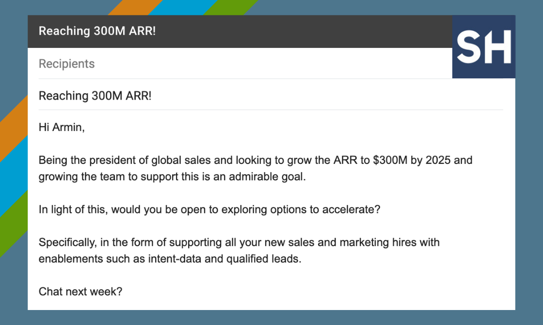 Detail Cold Email Template Nomer 10