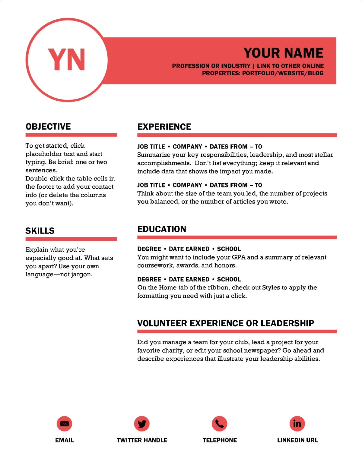 Detail College Cv Template Nomer 47