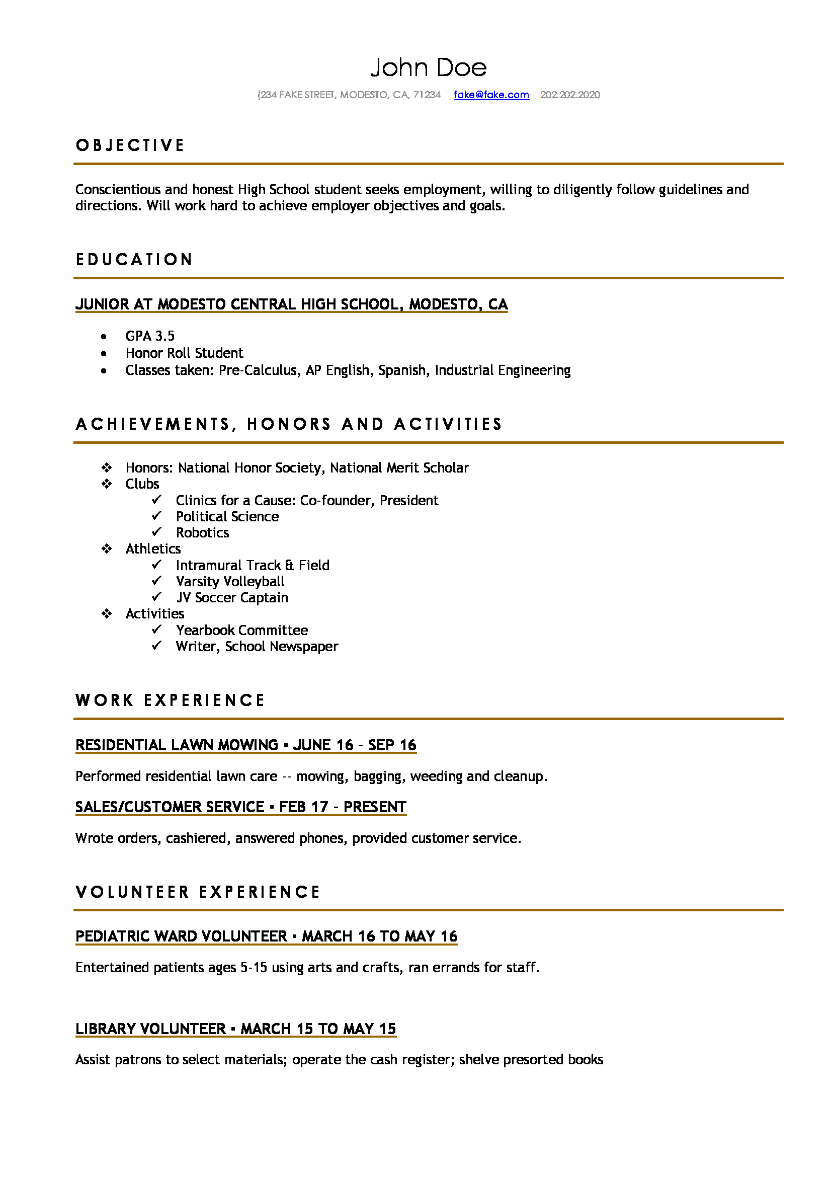 Detail College Cv Template Nomer 53