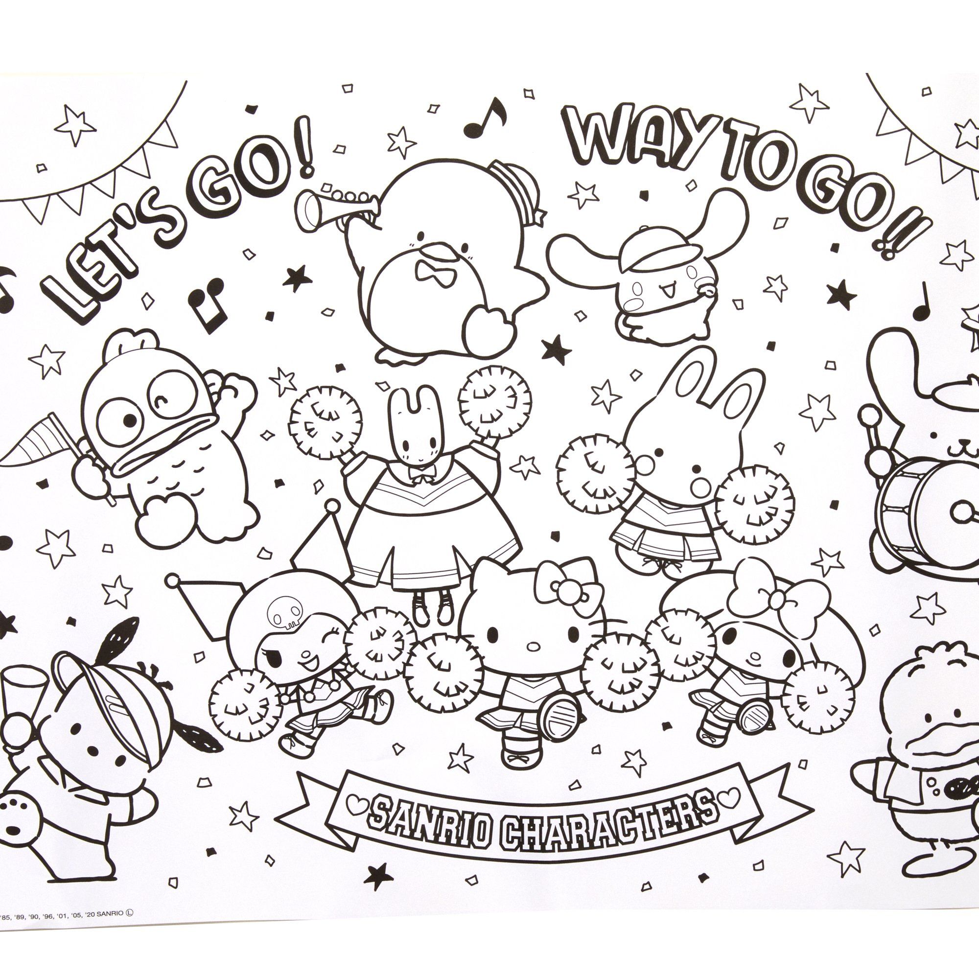 Coloring Pages Hello Kitty And Friends - KibrisPDR