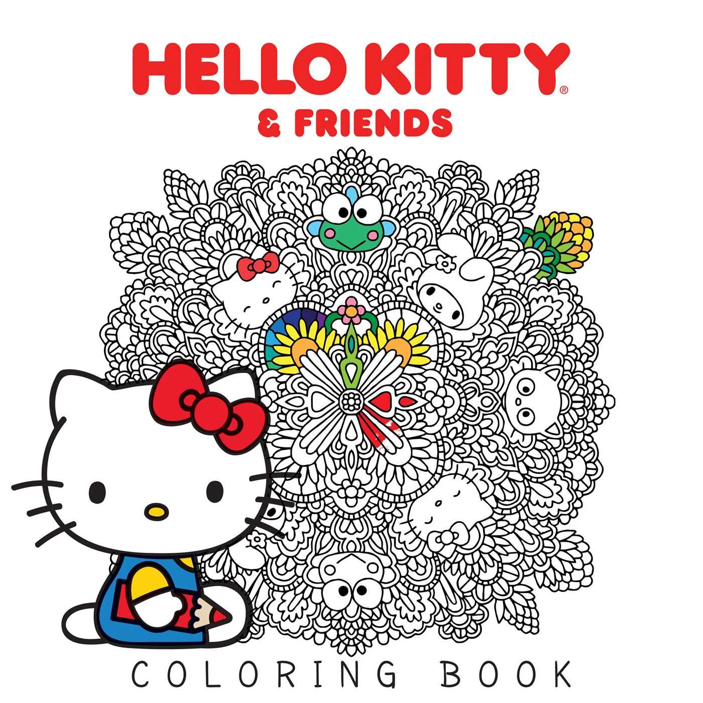 Detail Coloring Pages Hello Kitty And Friends Nomer 2