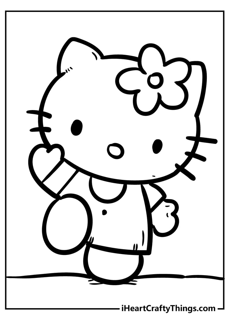 Detail Coloring Pages Hello Kitty And Friends Nomer 14